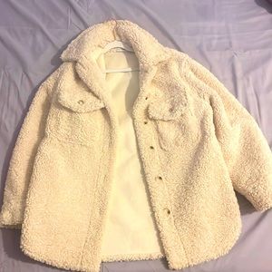 Fuzzy Cream Jacket